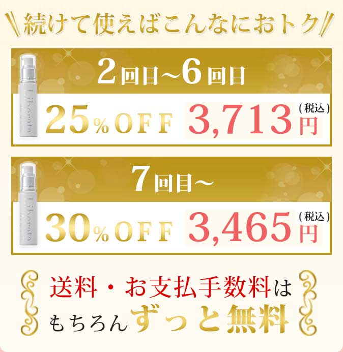 続けて使えばおトク